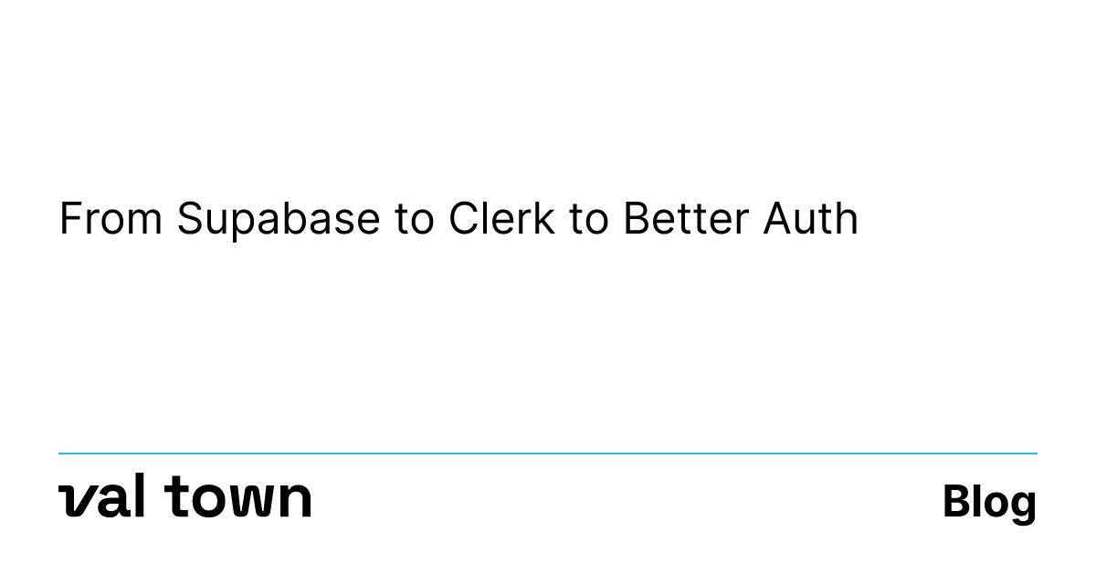 从 Supabase、Clerk 换到 Better Auth，认证选型可以参考这个案例 - 枫选-枫选