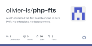 PHP-fts：用 PHP 实现的全文搜索引擎，轻量站点搜索方案-枫选