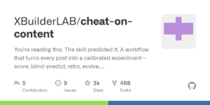 cheat-on-content：让内容创作变成可量化的实验，2600+星-枫选
