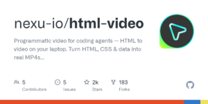html-video：给AI编程Agent用的视频生成工具，HTML/CSS直接转MP4-枫选